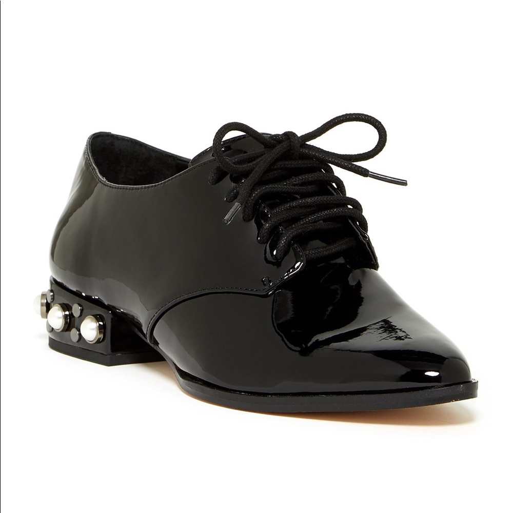 Pearl heel oxfords